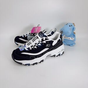 Skechers Womens D'Lites Biggest Fan Comfort Memory Foam Size 7.5 Eur 37.5 UK 4.5